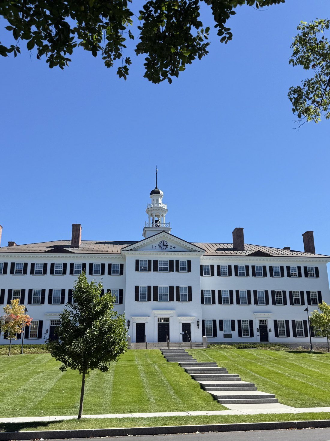 Dartmouth Hall on a clear day